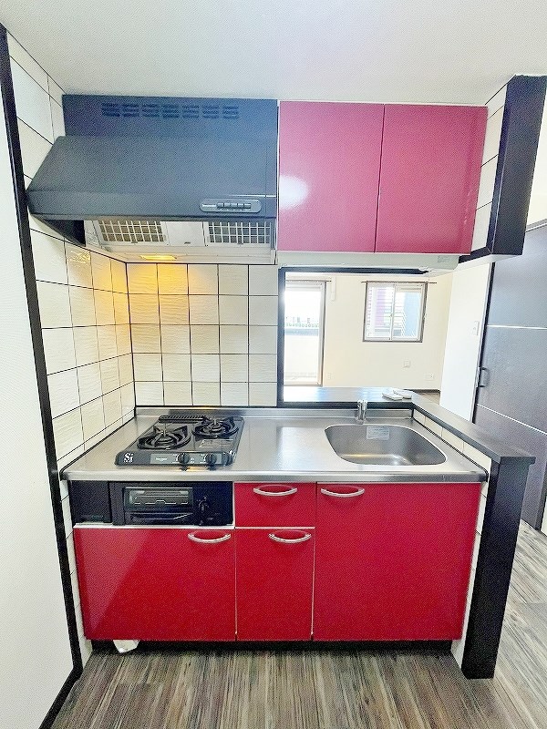 キッチン　★システムキッチングリル付き/2口コンロ★