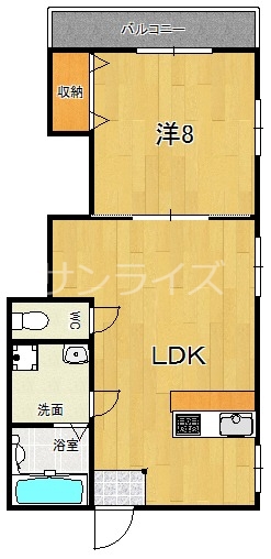 マンション山口の間取り写真