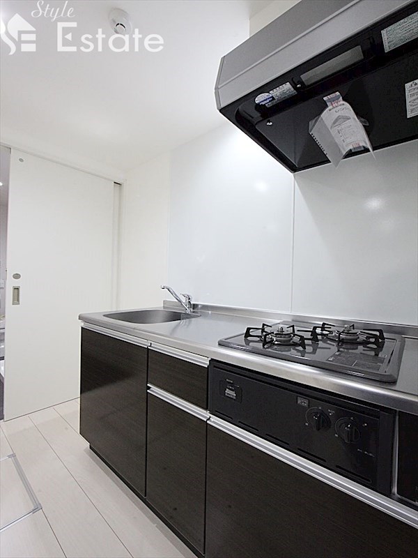 キッチン　システムキッチン　2口コンロ付