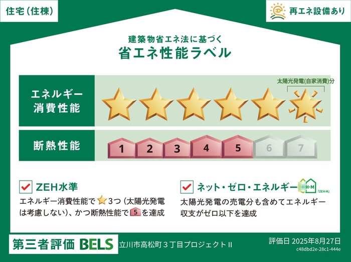 省エネ性能ラベル　住棟