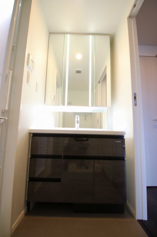 洗面設備　独立洗面化粧台が付いています