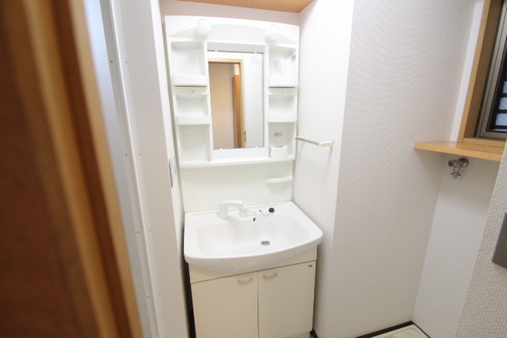 洗面設備　他号室の写真です。