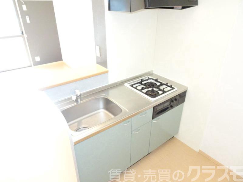 キッチン　２口コンロ＋グリル付きシステムキッチン♪
