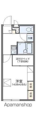 レオパレスアルファの間取り写真