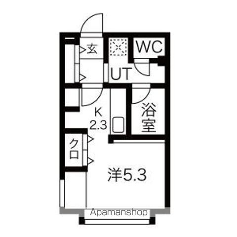 地下鉄東西線 西１１丁目駅 徒歩9分 5階建 築5年の間取り写真