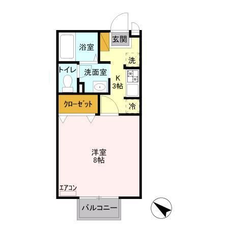 パークサイド松ヶ丘の間取り写真