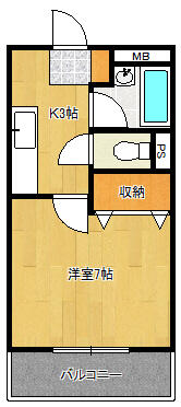 メルベーユ北原台の間取り写真