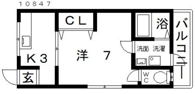 ヌーヴェルハイツ東新町の間取り写真