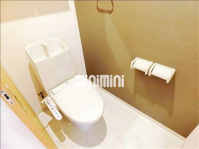 トイレ　（反転写真）温水洗浄便座付きのトイレです。