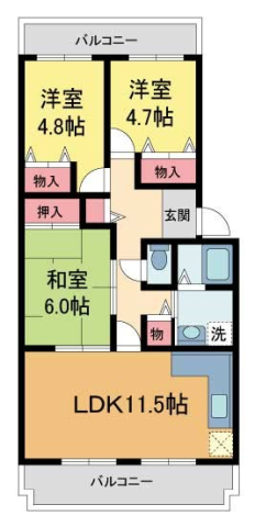 キャナル西宮の間取り写真