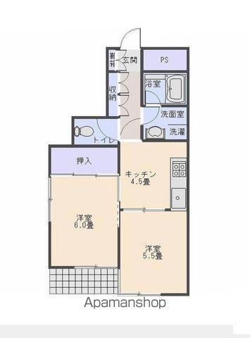 東京メトロ有楽町線 氷川台駅 徒歩1分 6階建 築41年の間取り写真
