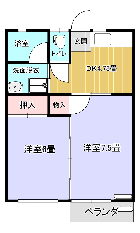 ブルーマリンの間取り写真