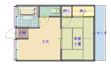 平和アパートの間取り