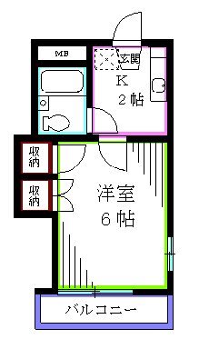 新座市栗原のアパートの間取り