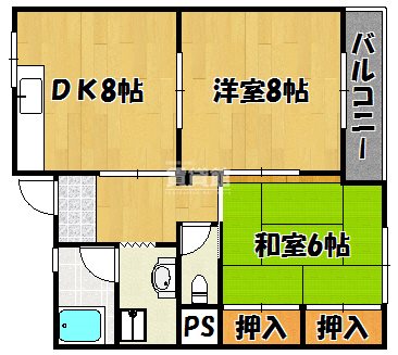 ハイフラット静徳の間取り