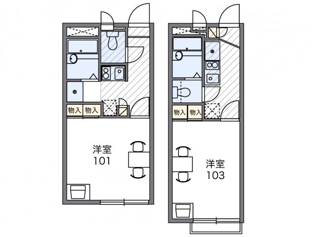 レオパレスＩＮＮ　オオタの間取り