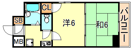 明石市小久保のマンションの間取り