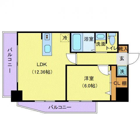 Nasic仙台東口の間取り