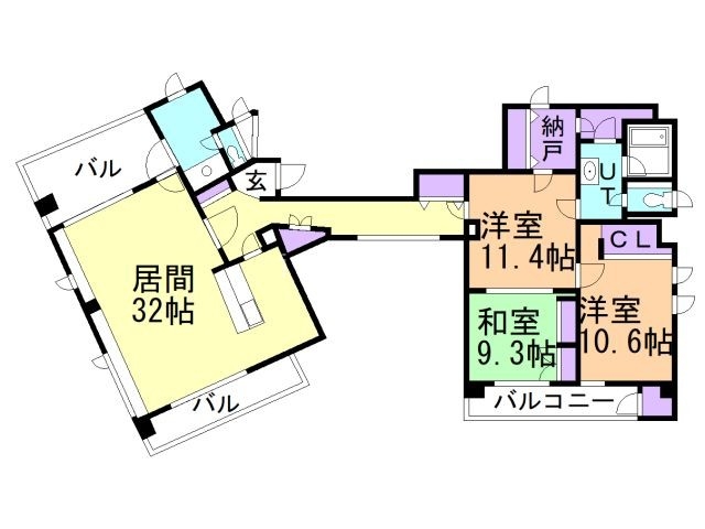 カーサ函館の間取り