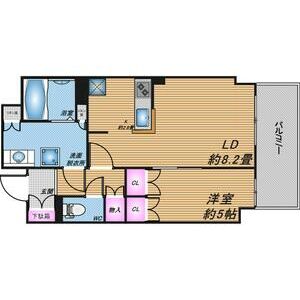 ローレルタワー堺筋本町の間取り