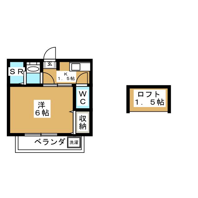 東京都大田区中央５（アパート）の賃貸物件の間取り