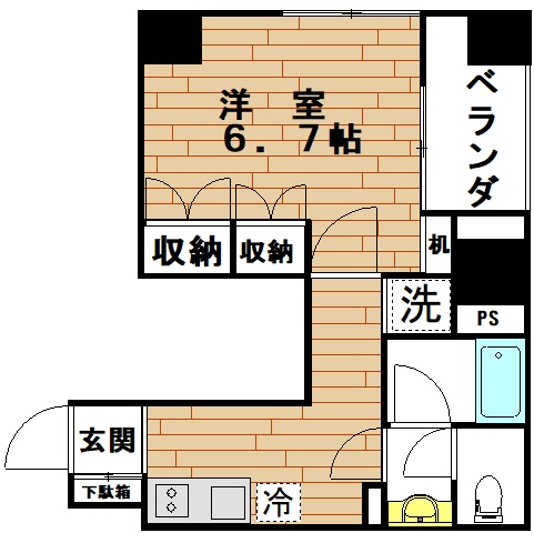 東京都台東区三ノ輪１（マンション）の賃貸物件の間取り