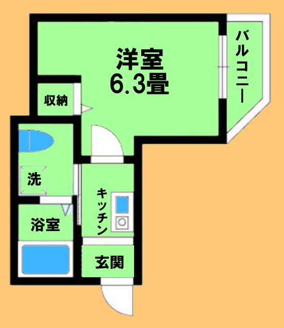 神奈川県相模原市中央区相模原７（アパート）の賃貸物件の間取り