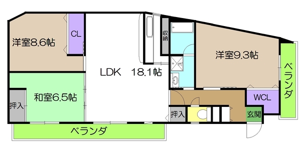 ミラドールの間取り