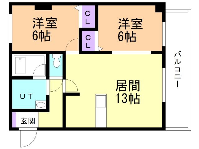 シャルマン中島の間取り