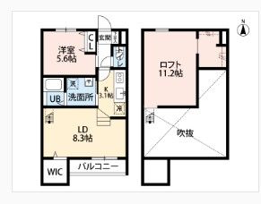 LA・room（ラ・ルーム）の間取り