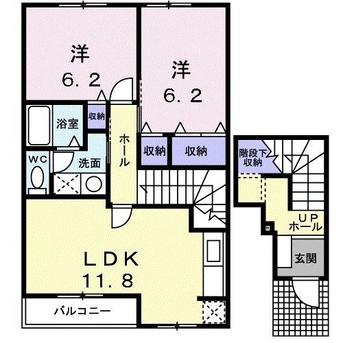 【ビズ・コ－トＡの間取り】