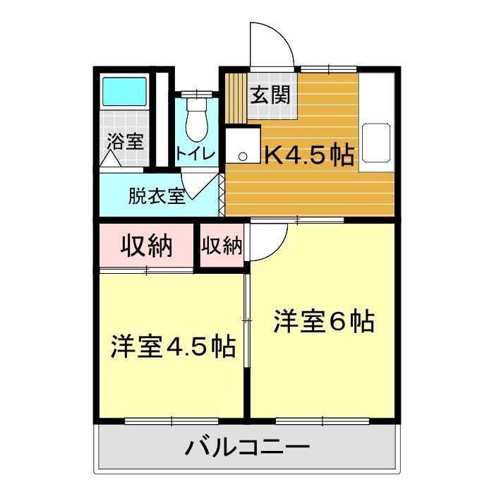 コーポ弥生の間取り