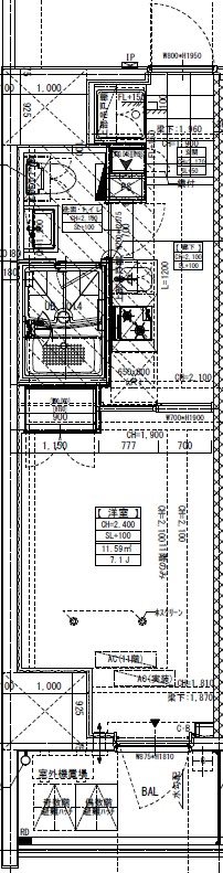 GENOVIA横浜石川町の間取り