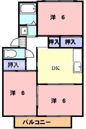 コーポしげおの間取り