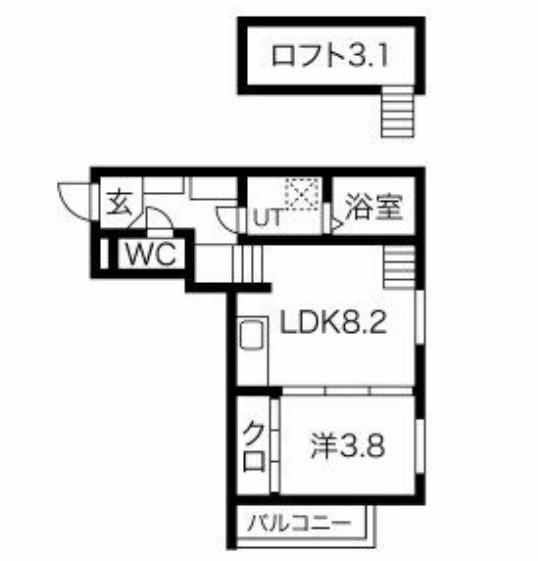 プルミエール中村の間取り