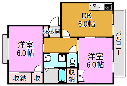 リバーサイドスクエアの間取り