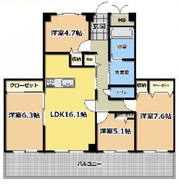 ベルマージュ堺壱番館の間取り