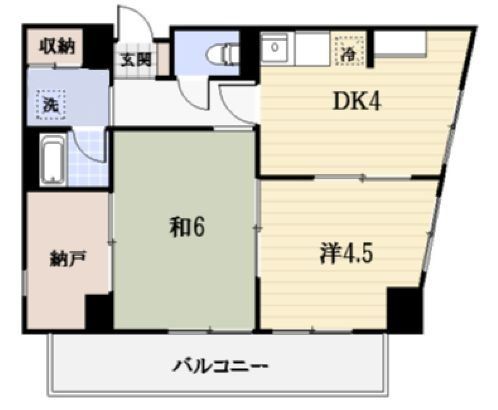 横浜市金沢区大道のマンションの間取り