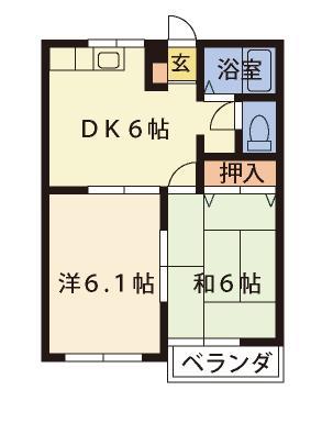 セゾンハイツＡの間取り