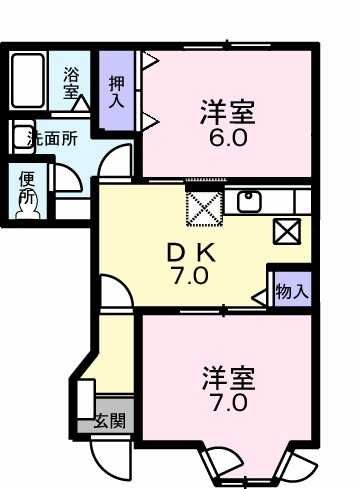 ベル・弐番館の間取り