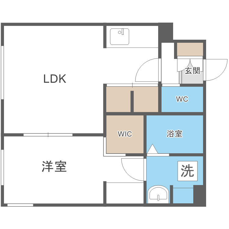 Ｒ－ｆｉｎｏ札幌桑園の間取り