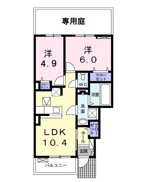 ヴェルデ　IIIの間取り