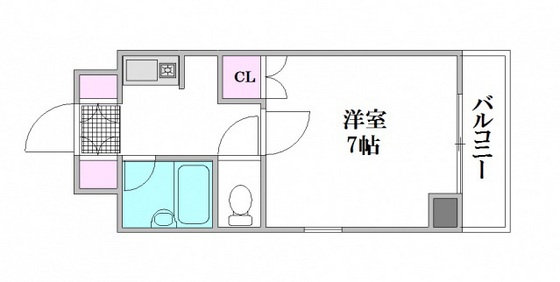 広島市西区井口のマンションの間取り