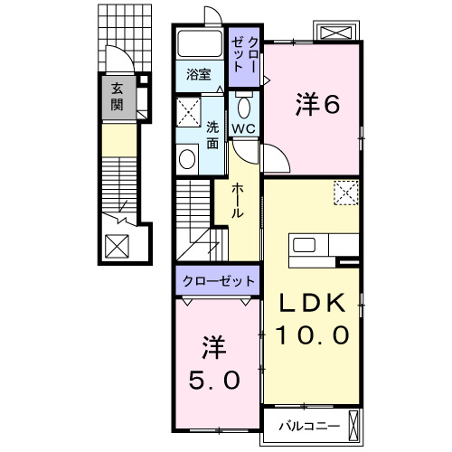 アウローラ赤坂の間取り