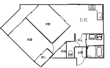 パレスNEWV　A棟の間取り