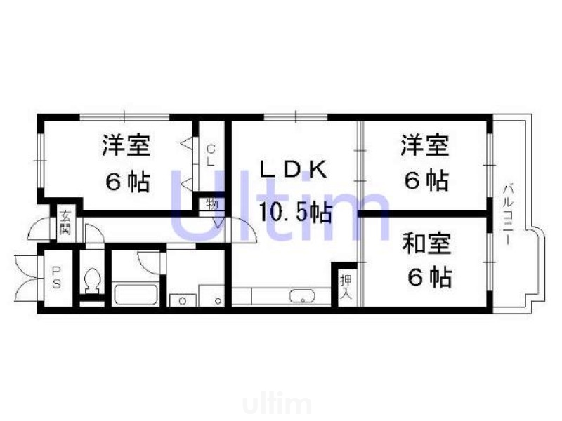 正和フラット淀の間取り