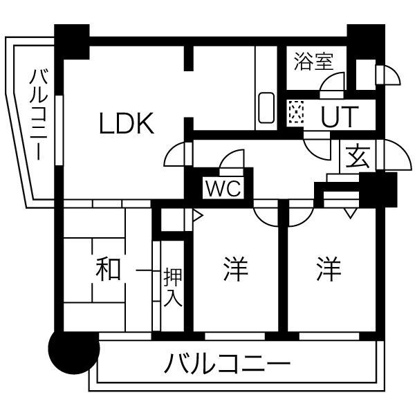 エスポワール吉塚の間取り