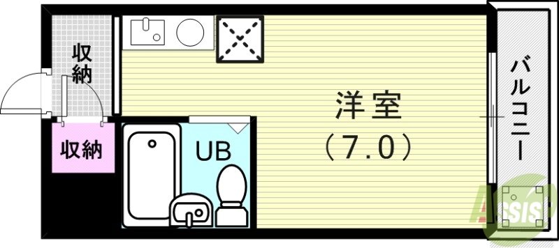 神戸市西区大津和のマンションの間取り