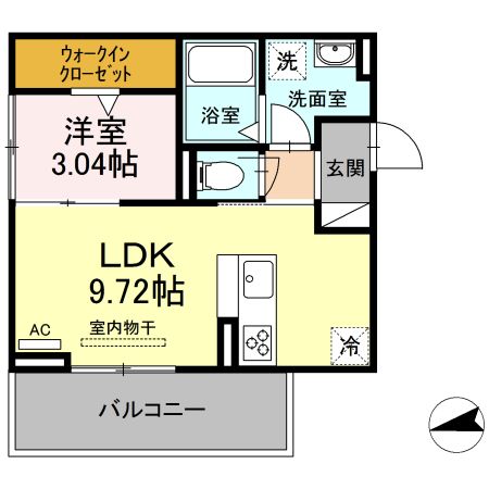 エスペランサ旭　Ｄ棟の間取り