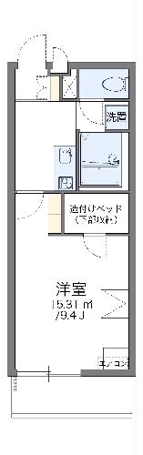 レオパレスイーグルVIの間取り